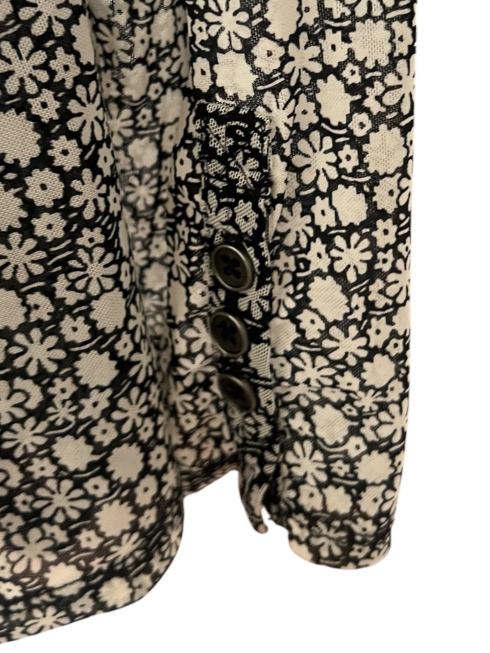 Free People Lucky Mesh Shirtee in Black and White (XL) - Picture 3 of 6